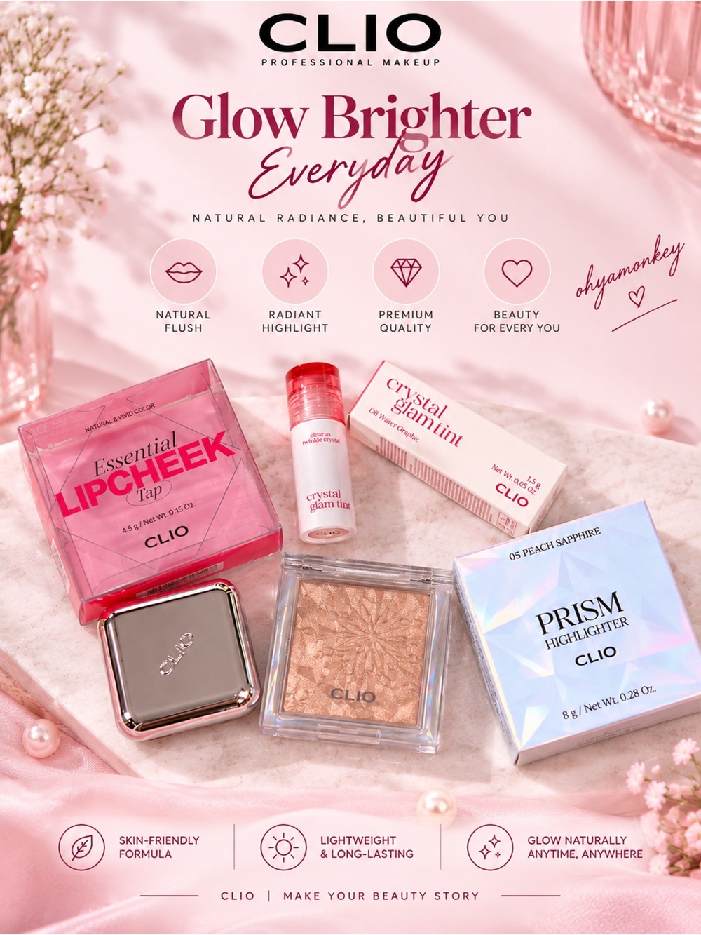 CLIO Makeup Bundle see photo, as it is